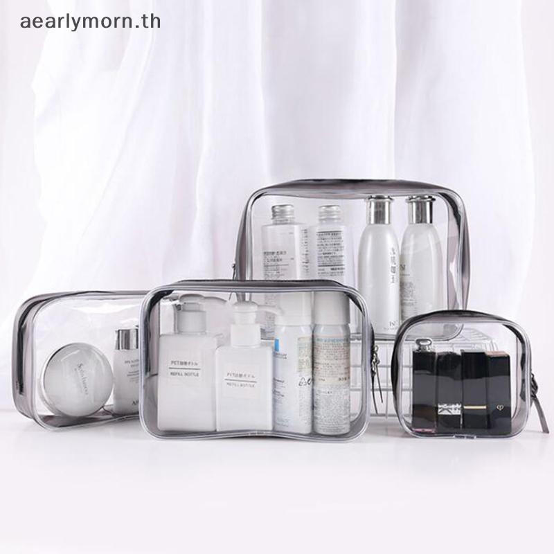 อ่า กระเป๋าใส่เครื่องสําอางแบบใสกันน้ํากระเป๋าเก็บเคสแต่งหน้ากระเป๋าใส่เครื่องแป้ง
 ไทย