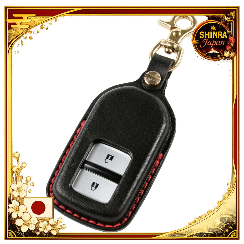 《Direct From Japan》  Yusable Honda Key Case Luxury Genuine Leather WR-V Vezel RU S660 Freed Step Wag