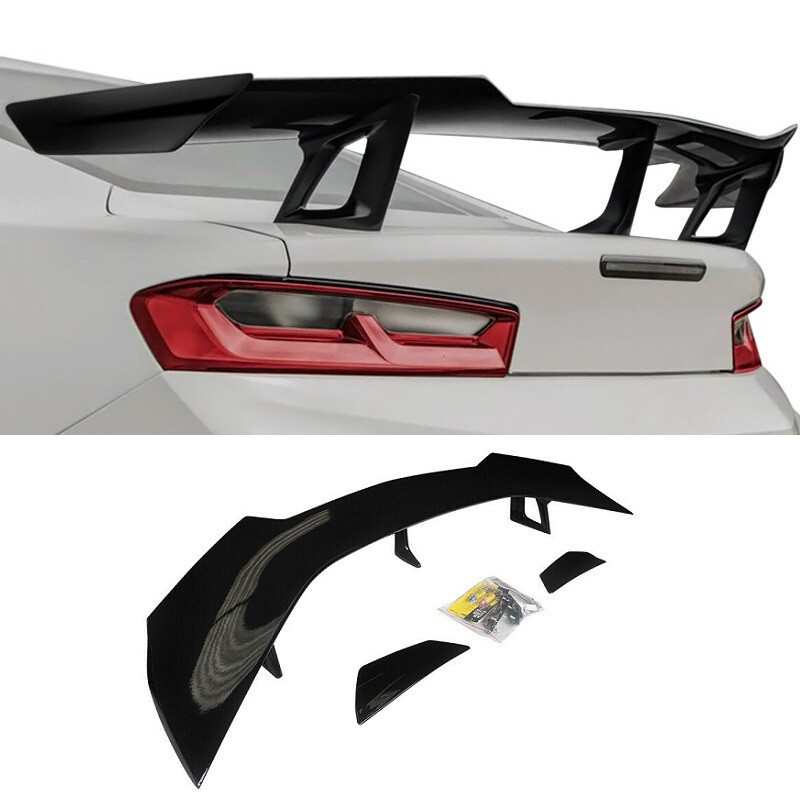 สําหรับ Chevy Camaro 2016-2024 ZL1 1LE สไตล์ด้านหลังสปอยเลอร์ Wing GLOSS BLACK