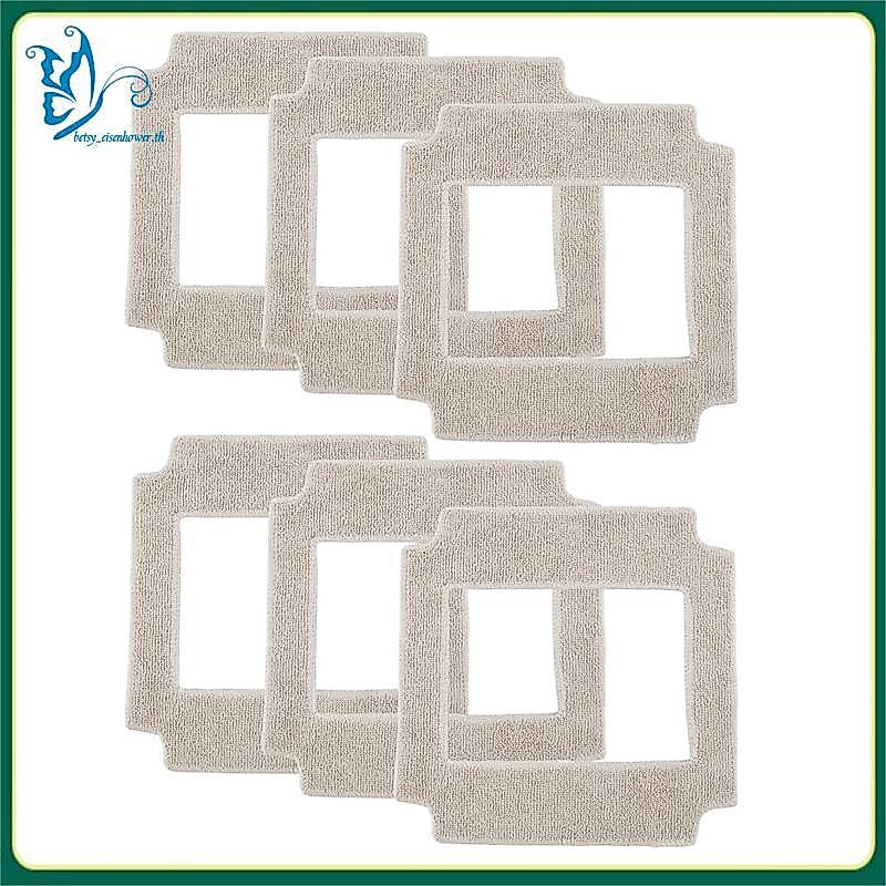 [betsy_eisenhower.th] 6PCS ทําความสะอาดหน้าต่างหุ่นยนต์ Mop ผ้าทําความสะอาด Rag ผ้าเช็ดตัวผ้าฝุ่นผ้า