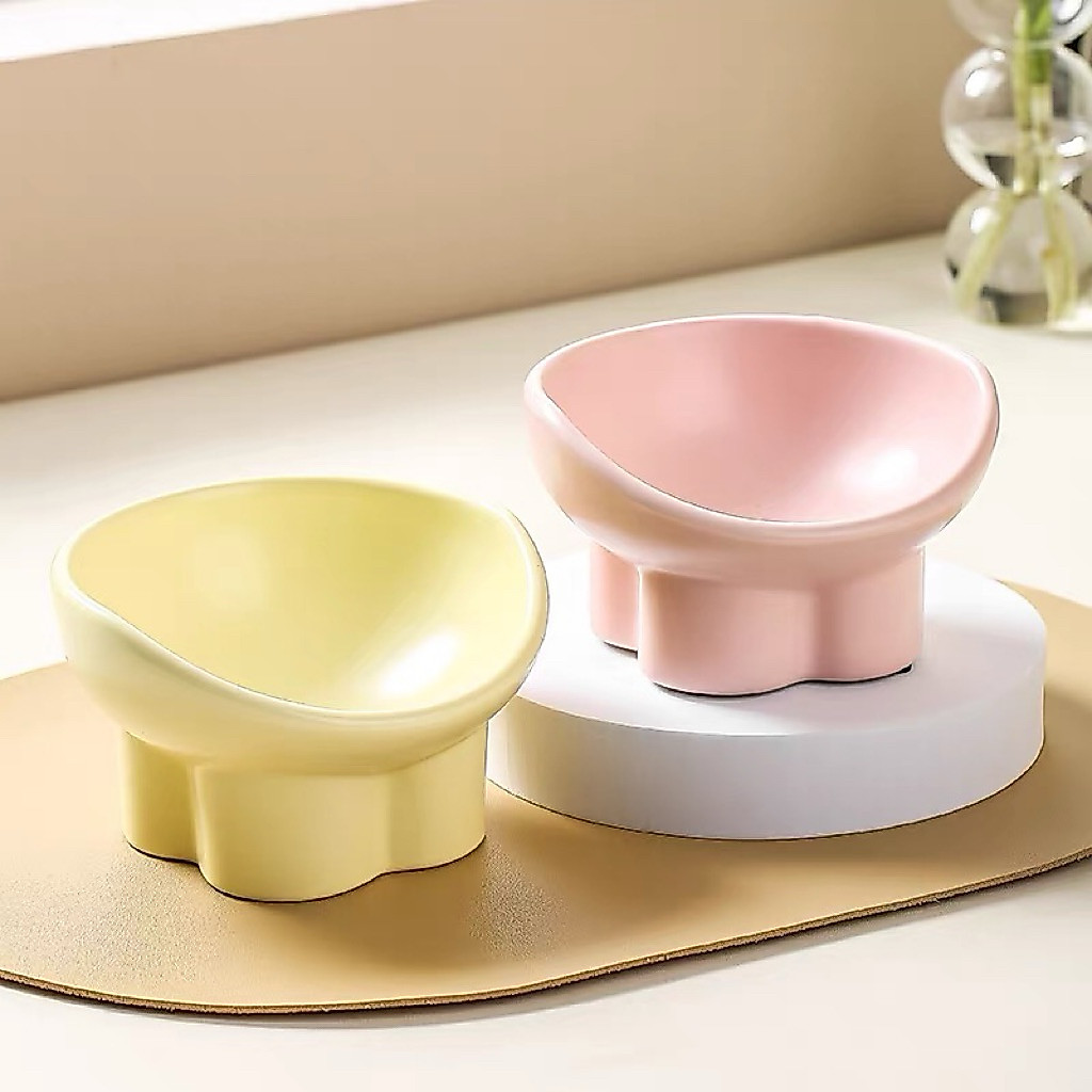 Pet Caremic Bowl สําหรับแมวและสุนัขคุณภาพสูงระดับพรีเมียม宠物 High Unbreak One Mangkuk Kucing yang Com