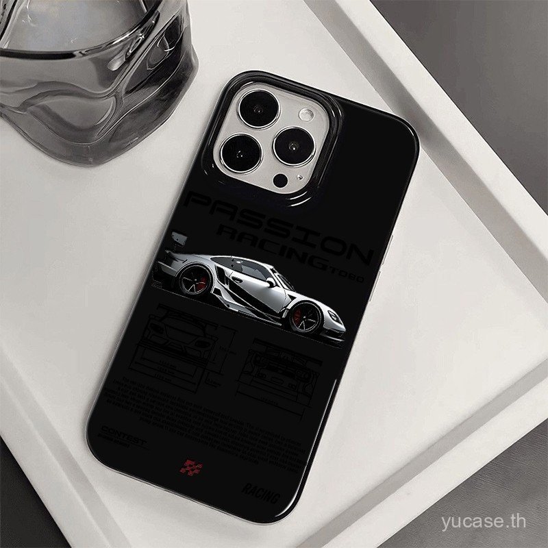 เคสป้องกันโทรศัพท์มือถือ Creative Sports Car Analysis เหมาะสําหรับ iPhone 13 14 15 pro max 15 PLUS 1
