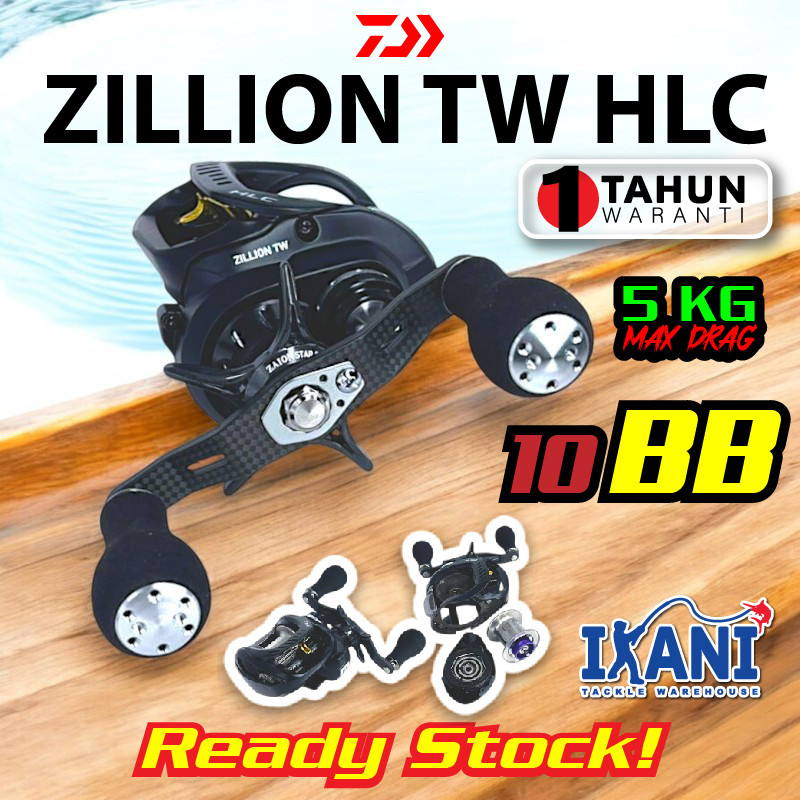 Daiwa Zillion TW HLC 1516 Hyper Long Cast Baitcasting Fishing Reel Jarak Balingan mesin pancing BC