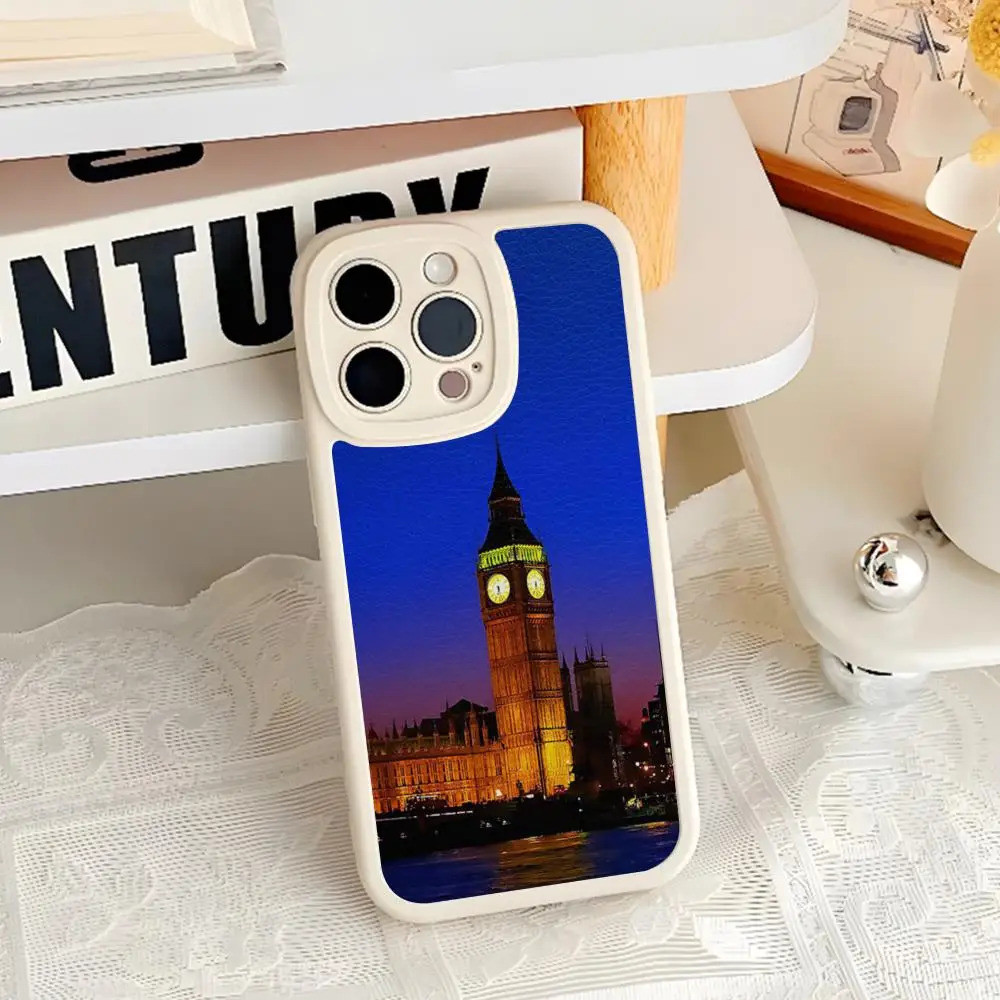 DY-3 London Red Bus Big Ben เคสโทรศัพท์สําหรับ Iphone 16 17,15 14 13 Pro Max 12 11 Mini X Xr Xs 7 8 