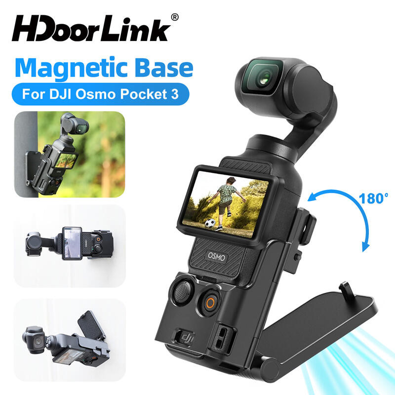 HdoorLink Magnetic Bracket สําหรับ DJI OSMO Pocket 3 ผู้ถือแบบปรับได้ Mount V-log/โต๊ะสําหรับ DJI Po