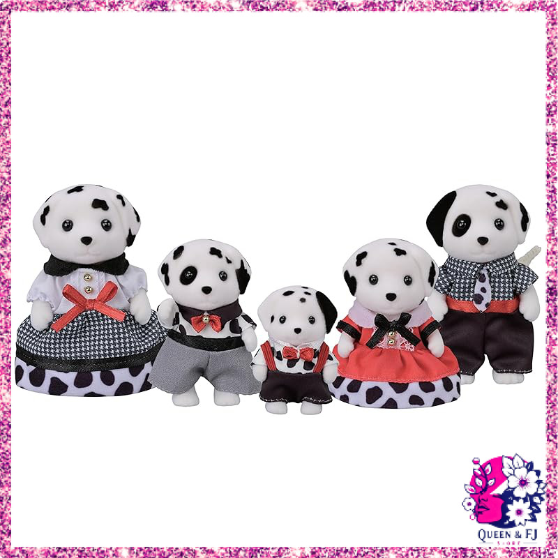 Sylvanian Families Dalmatian Family Dollhouse Toy C-79 - 3 Years and Up - EPOCH