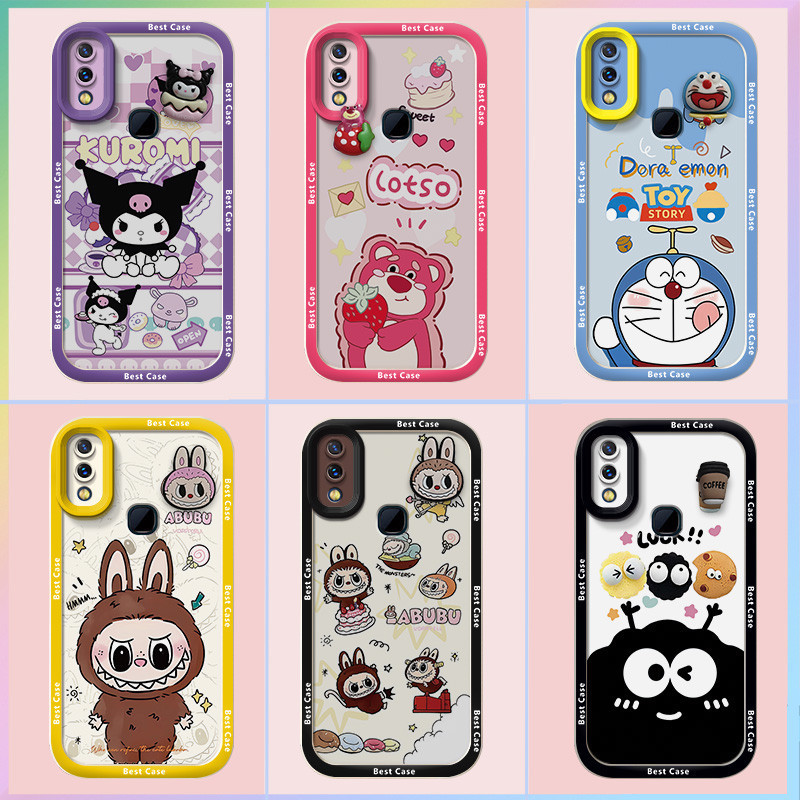 เคส Vivo Y85 เคส Vivo Y89 เคส Vivo V9 เคส ใช้งานร่วมกับ 3D ตุ๊กตา Cool การ์ตูน Kuromi น่ารักนุ่มเคสโ
