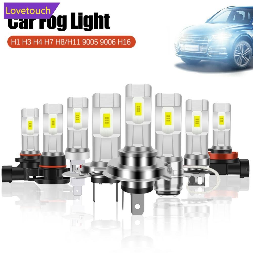 LOVETOUCH 1PC 80W ไฟหน้ารถ H1 H3 H4 H7 H8/H11 9005 9006 H16 หลอดไฟ LED หลอดไฟ 1800LM CSP LED ชิปหลอด