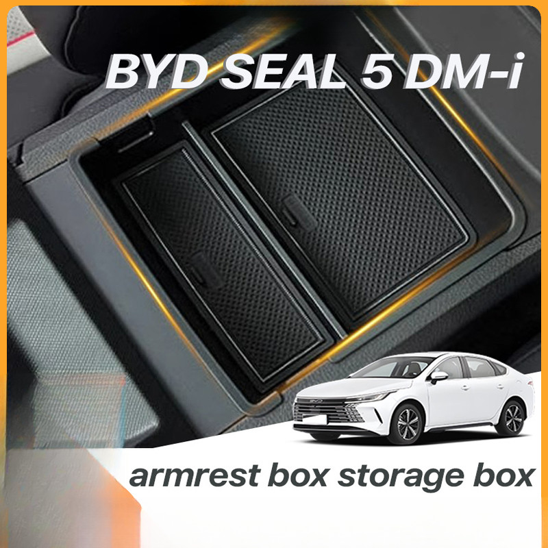 BYD SEAL 5 DM-i กล่องเก็บของในรถยนต์กล่องเก็บของกลางอุปกรณ์เสริมในรถยนต์ภายใน Byd Seal 5 อุปกรณ์เสริ