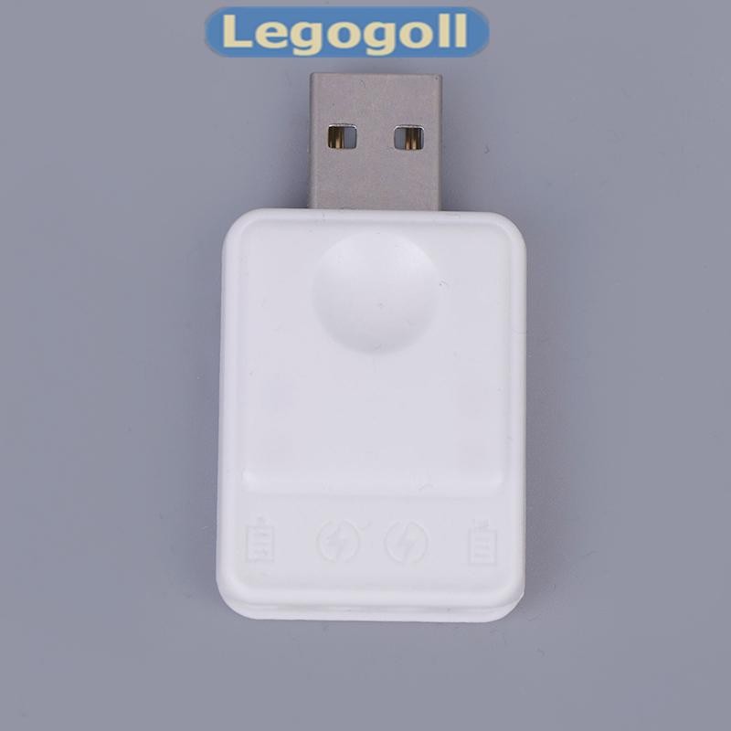 Legogoll CR425 เครื่องชาร์จแบตเตอรี่ไฟฟ้าตกปลาลอยชาร์จ CR425 แบตเตอรี่เครื่องชาร์จ USB 2 รูอะแดปเตอร