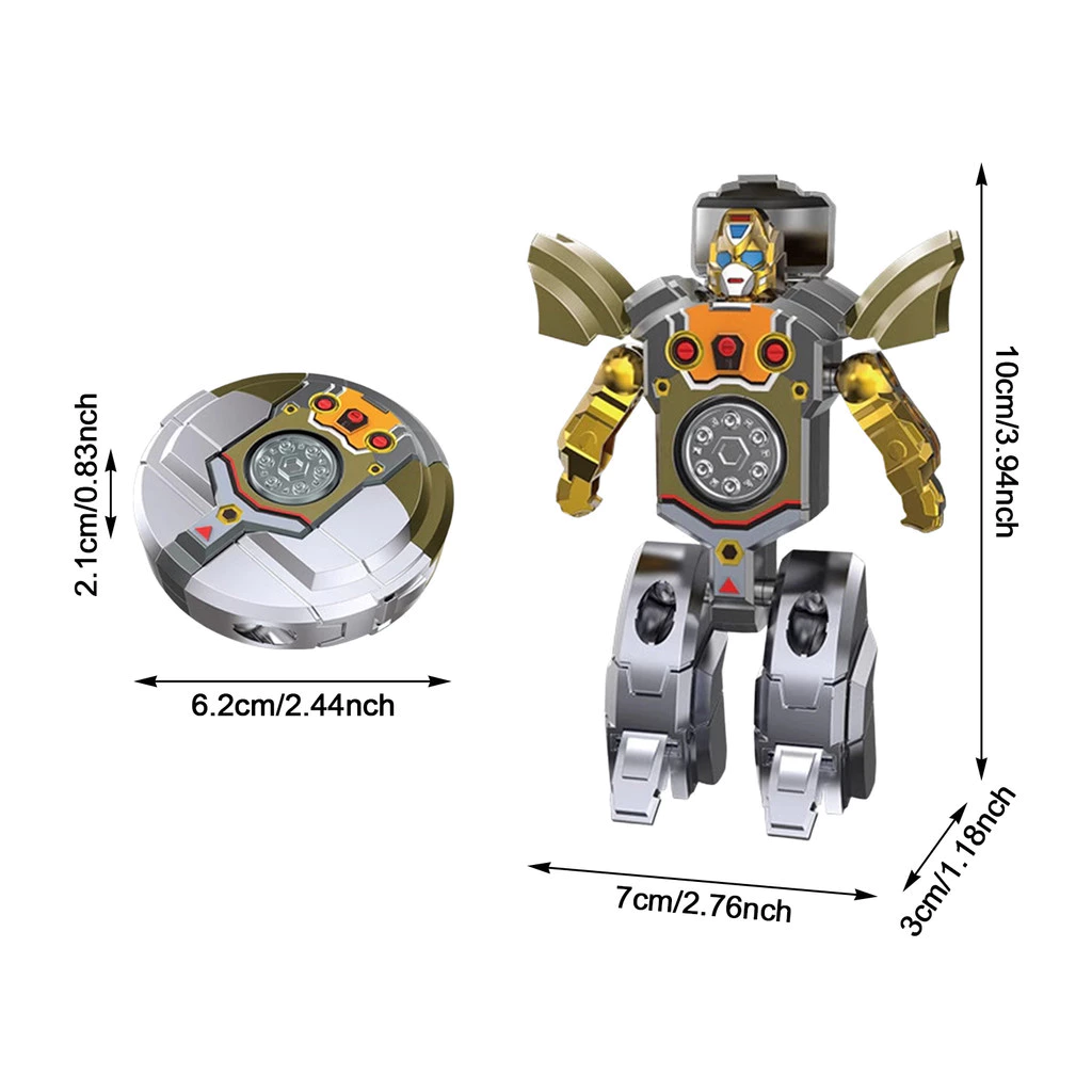 Shape-forming Robot Fidget Toy Transforming Robot Fidget Spinner สําหรับผู้ใหญ่วัยรุ่นเด็กความเครียดบรรเทา thumbnail 5