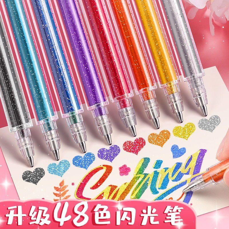 Touchmark Glitter Gel Pen Glitter Pen Glitter Glitter Glitter Glitter สี Highlighter Fiber ปากกาคู่ม