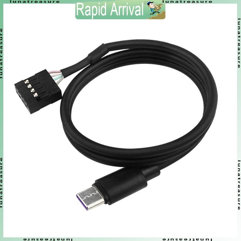 Lun 9Pin To USB Type C สายแปลงหน้าจอรองสําหรับซิงค์ข้อมูลและชาร์จ