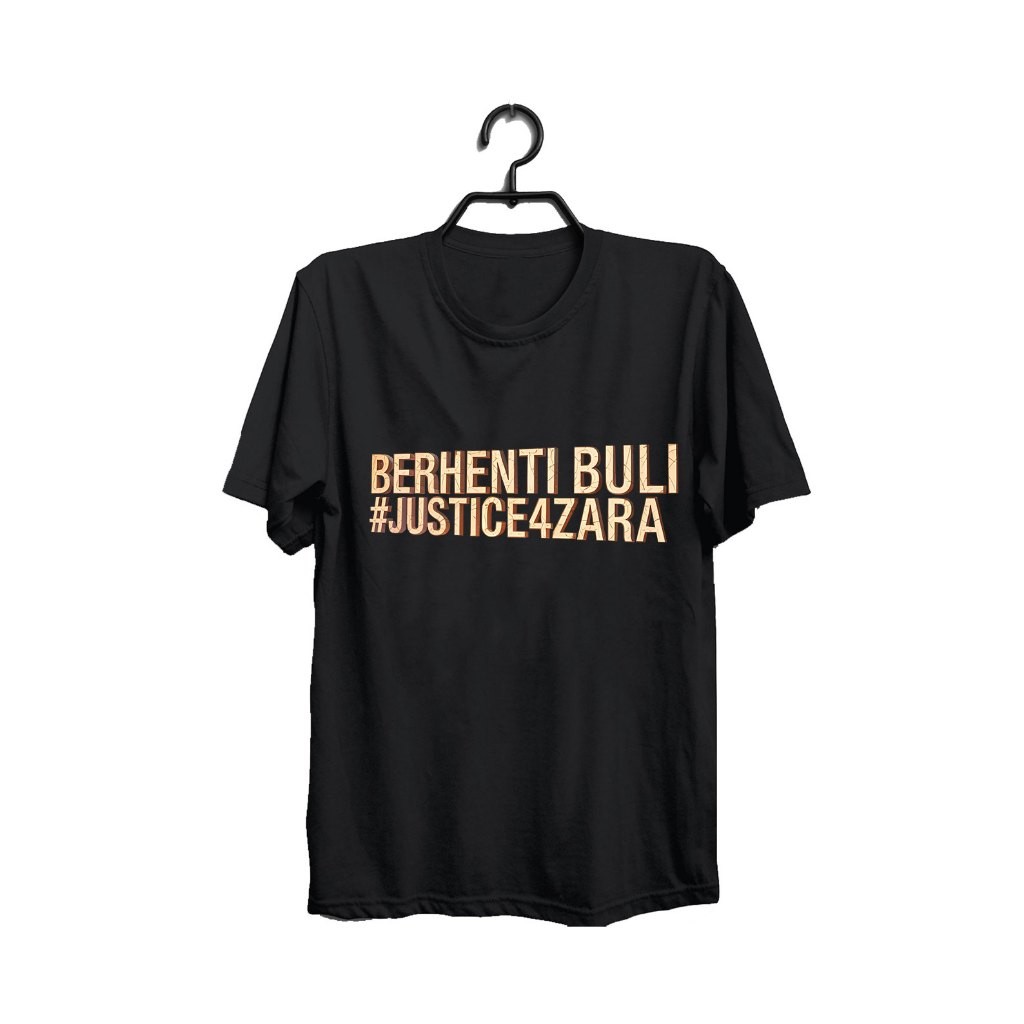 2025 justice สําหรับ Zara Qairina เสื้อผ้าเสื้อยืดแขนสั้น justice สําหรับ Zara-Zara Qairina Stop bul