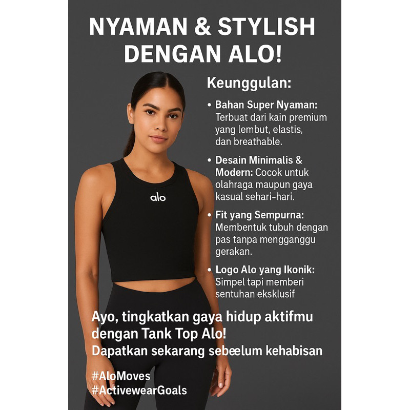 A1O TANKTOP RIBBED TANKTOP ผู้หญิง CROP TANKTOP TOP 9.9