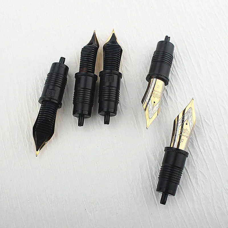 [NEW] ปากกาหมึกซึม Jinhao X159 / 9019 3 ชิ้น Nib #8 แทนที่ Nib Golden Extra Fine ขนาด Nib ละเอียด ขน