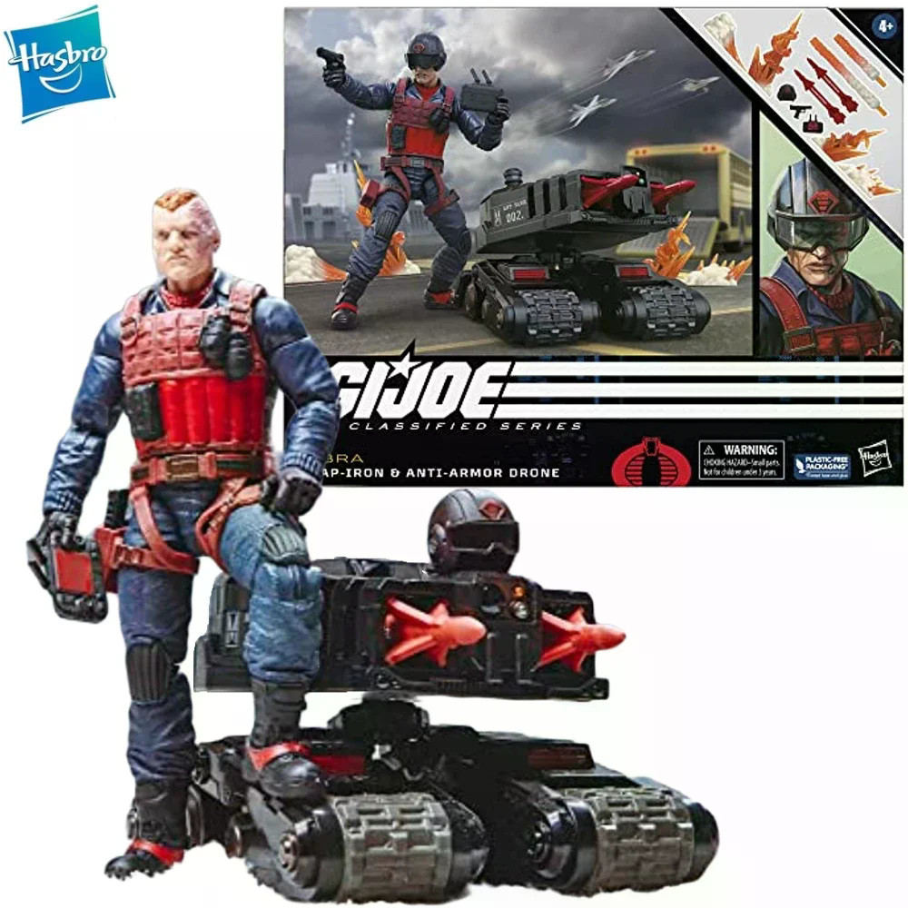 ฮาสโบร GI JOE GI Joe Classified Series Scrap-Iron & Anti-Armor Drone Action Figure ของเล่นคอลเลกชันง