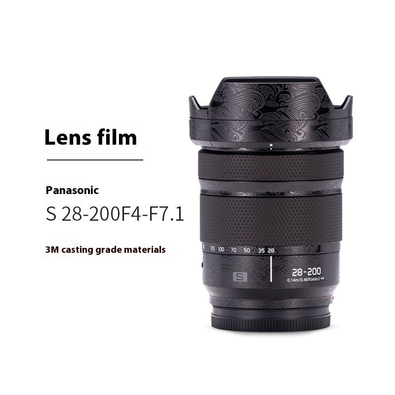 Mebont สติ๊กเกอร์ฟิล์มป้องกันเลนส์ 3M เคลือบนี้เหมาะสําหรับเลนส์ Panasonic S28 -200 F4-F7.1 28200