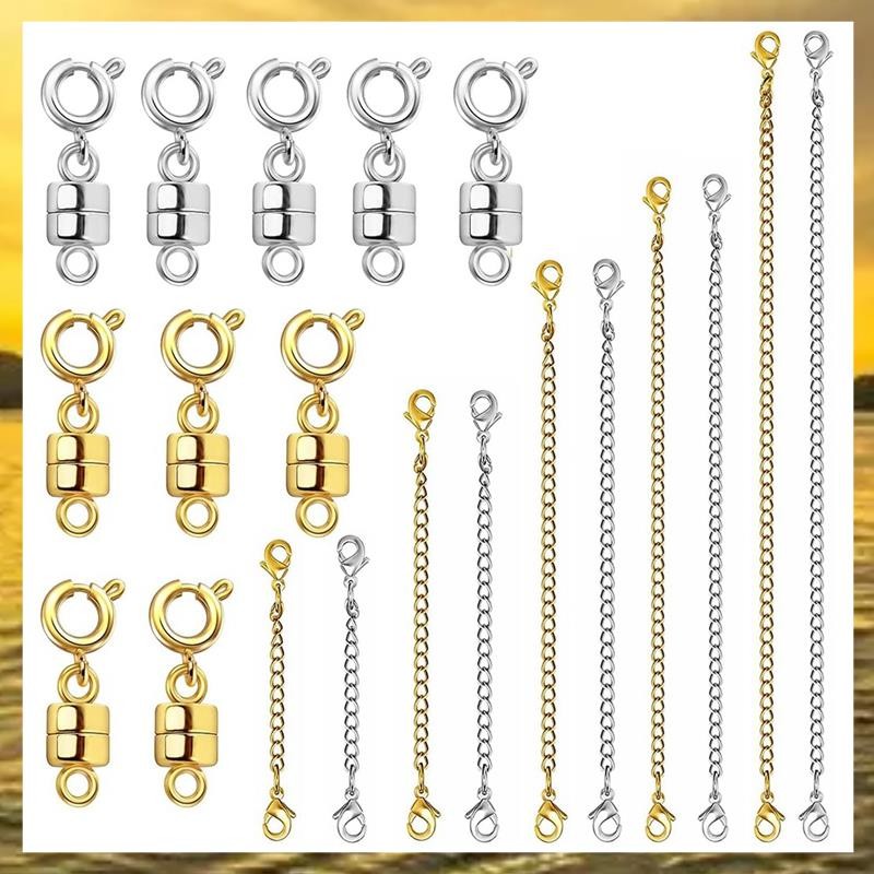 (PTL)สร้อยคอ Extender สร้อยคอแม่เหล็กเข็มกลัดสําหรับสร้อยคอสร้อยข้อมือเครื่องประดับ