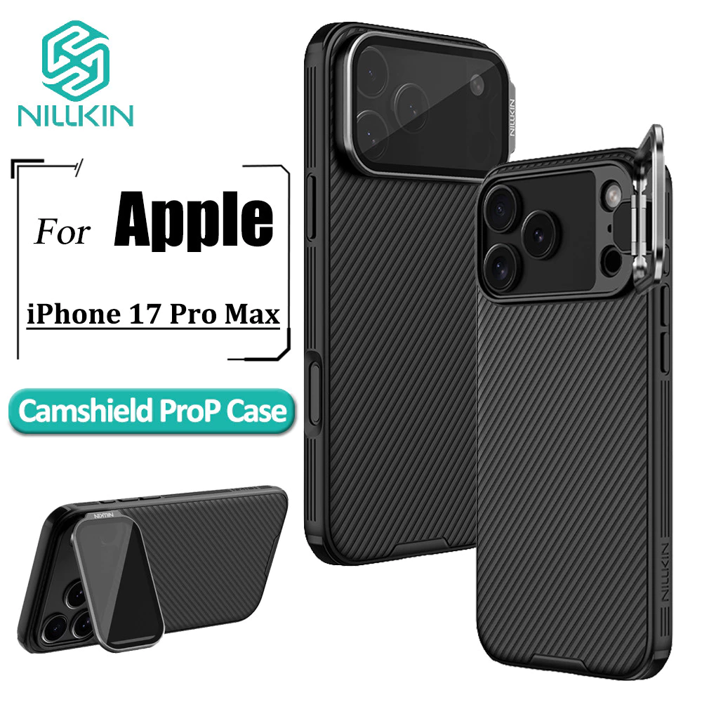 Nillkin CamShield ProP เคสโทรศัพท์สําหรับ iPhone 17 Pro Max/17 Pro กรณีฝาครอบกล้องขาตั้ง Flip-สไตล์เลนส์ป้องกันปกหลัง