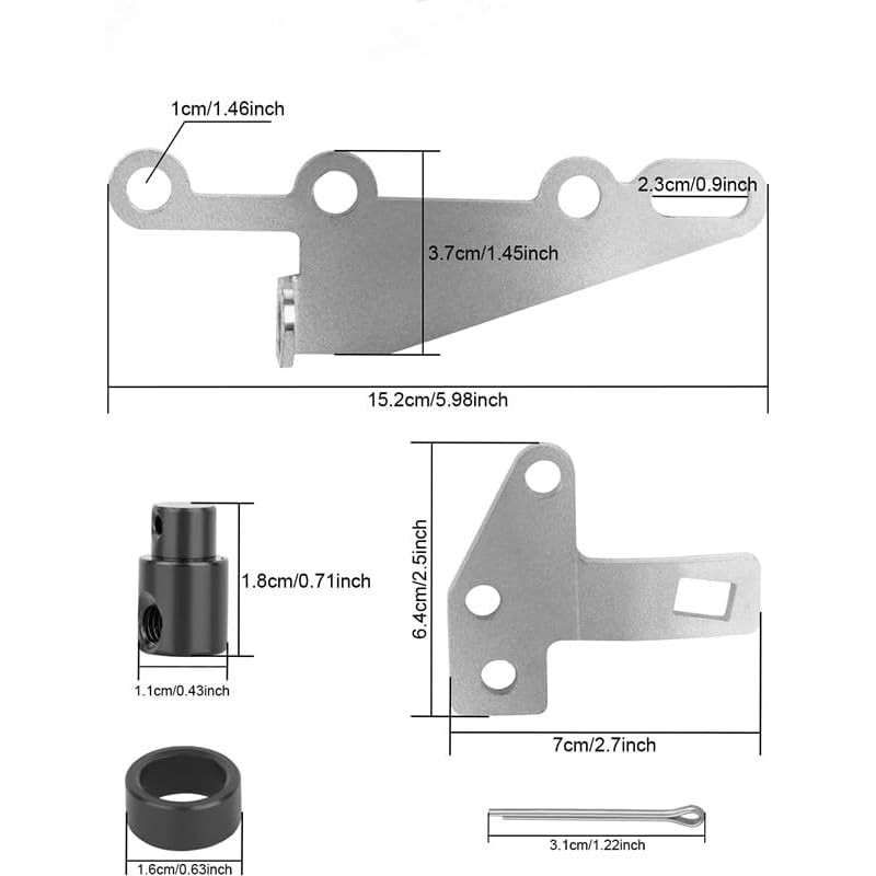 35498 วงเล็บและคันโยกชุดเกียร์อัตโนมัติ Shifter Cable Bracket Kit ใช้งานร่วมกับ GM TH400 TH350 TH25 
