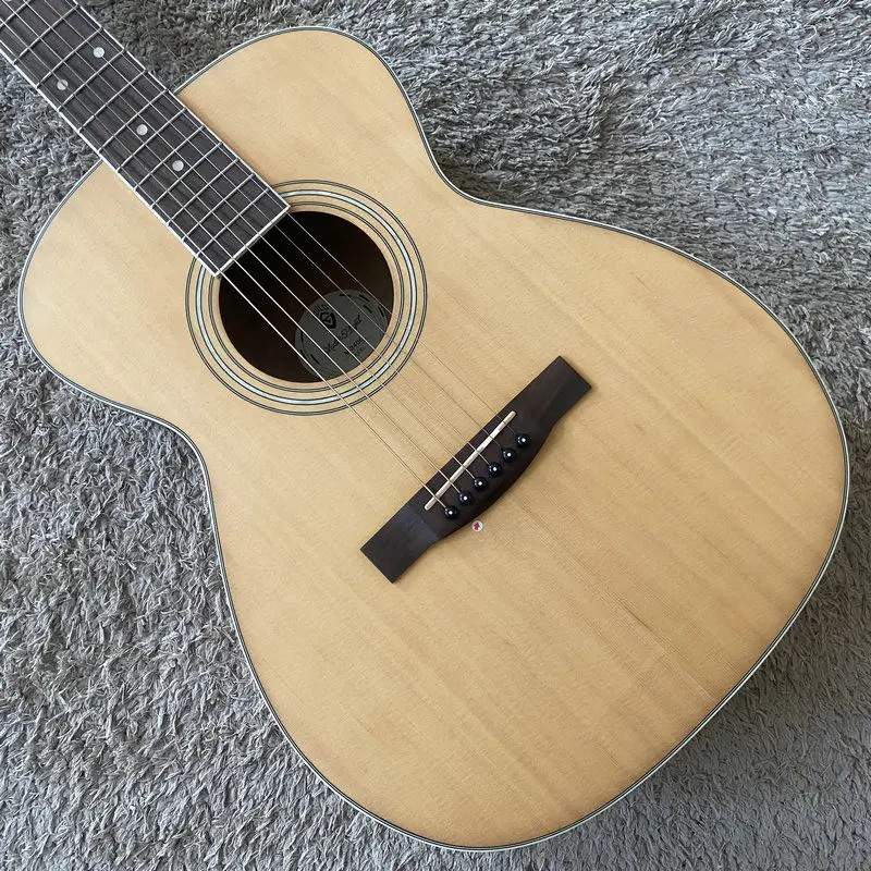 [NEW] H750 Guild M240 Solid Spruce Top Om Acoustic Guitar 38" พร้อม Minor Blemish Nature Color 20 Fr