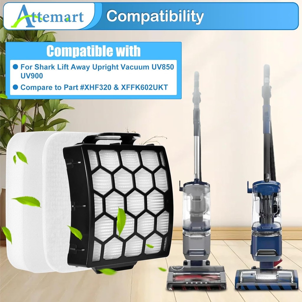 UV850 UV900 Filter Replacement สําหรับ Shark Performance Lift Away UV850 UV900 UV900CCO Duoclean เคร