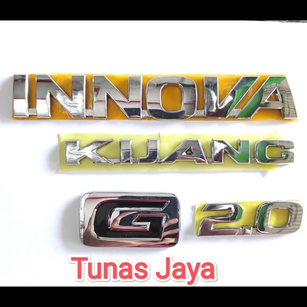 Innova Reborn Emblem Complete Trunk Innova Reborn Type G 2.0 Original