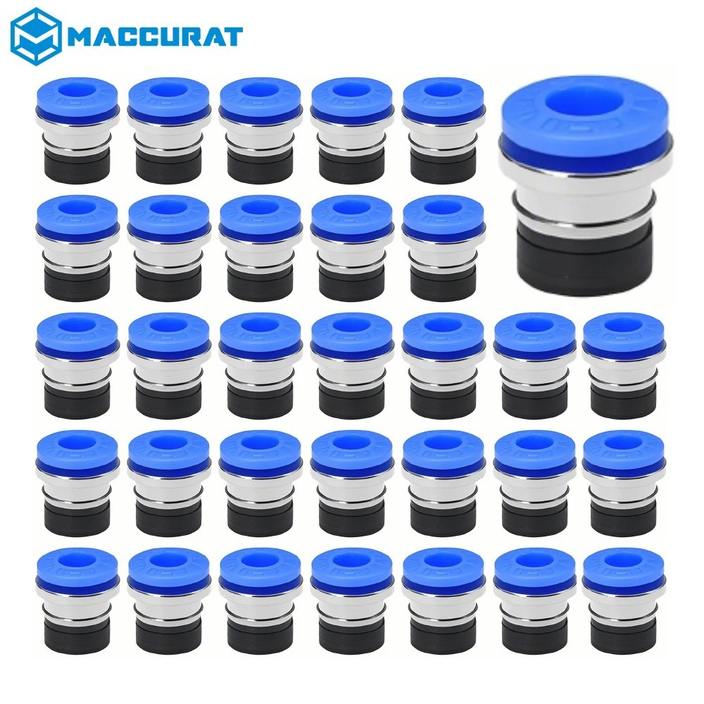 5/10pcs ECAS04 ฝัง Collet คลิป Bowden Extruder Connector 2*4 PTFE หลอด Hotend Pneumatic Connector วาล์วหัวสําหรับ VORON 2.4