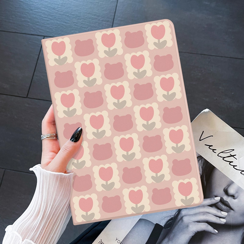 4 ด้านมุมป้องกันกรณีiPad Flipอะคริลิคปลอกแท็บเล็ตสําหรับiPad Air 1 2 3 4 5 6 7 Pro 11 นิ้วM2 m3 11 1