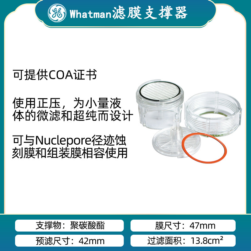 จัดส่งฟรี UK whatman Walterman420400พลาสติก ผู้สนับสนุน เปลี่ยนฟิล์มกรอง เส้นผ่านศูนย์กลาง 47 มม