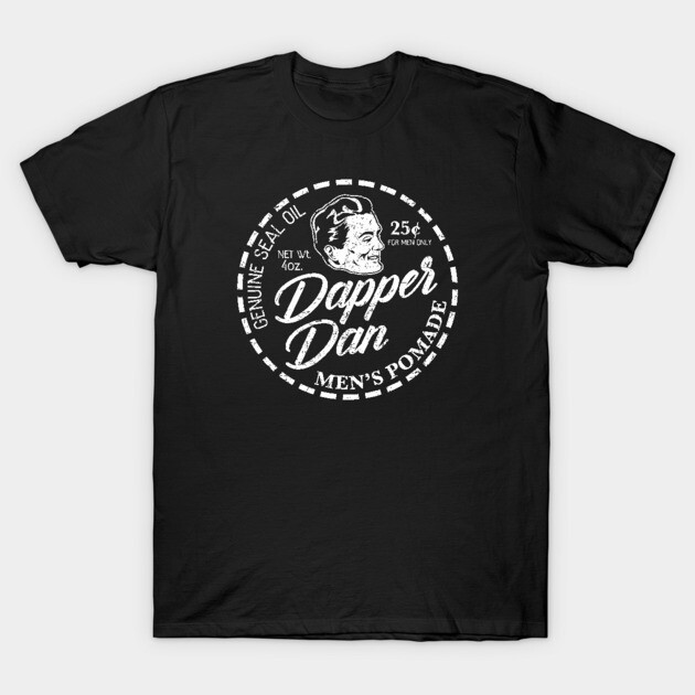 เสื้อยืด Vintage Dapper Dan Pomade - White - Distressed T-Shirt แท้ Cotton 100% น่ารัก