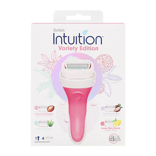 Schick ชิค อินทูอิชั่น วาไรตี้ อิดิชั่น ด้ามมีดโกน 1 ด้าม+ใบมีดโกน 4 ชิ้น