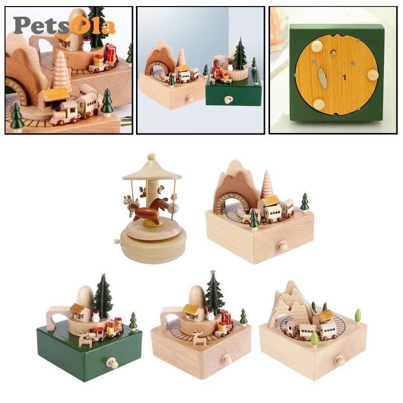 [Koolsoo2] Wind up Musical Boxes Clockwork Mechanical Music Movement Play Melody for Friend Holiday 