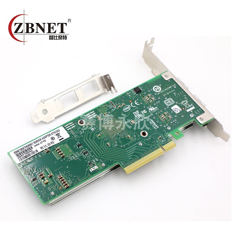 ZBNET การ์ดเครือข่าย Mega X710DA2BLK intelX710 Dual Port Optical Fiber การ์ดเครือข่าย 10G การ์ดเครือ