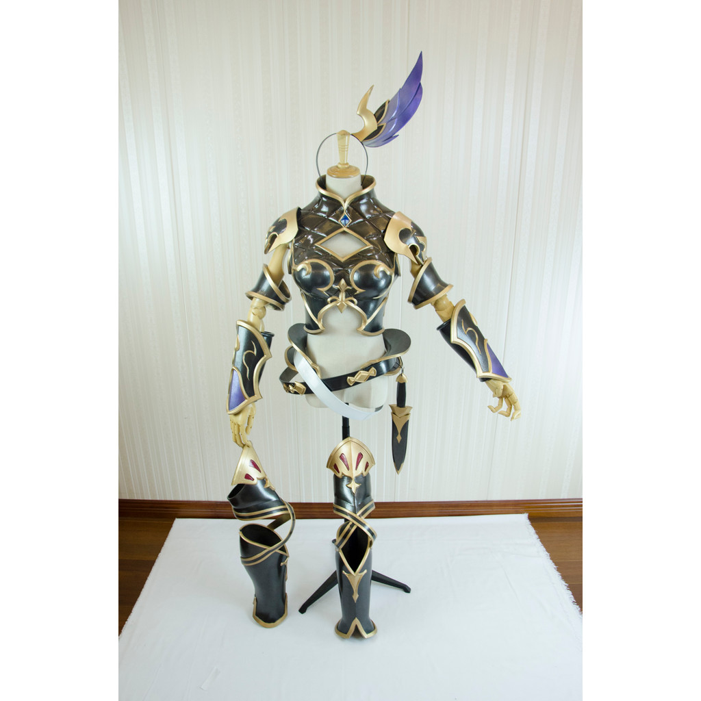 ชุดคอสเพลย์ Azure Fantasy Ji Tower กับ_props_ของจริง