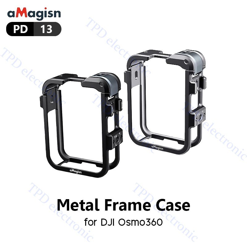 aMagisnPD13(สีเทา) PD01(สีดำ) Metal Frame Case for DJI Osmo360 .