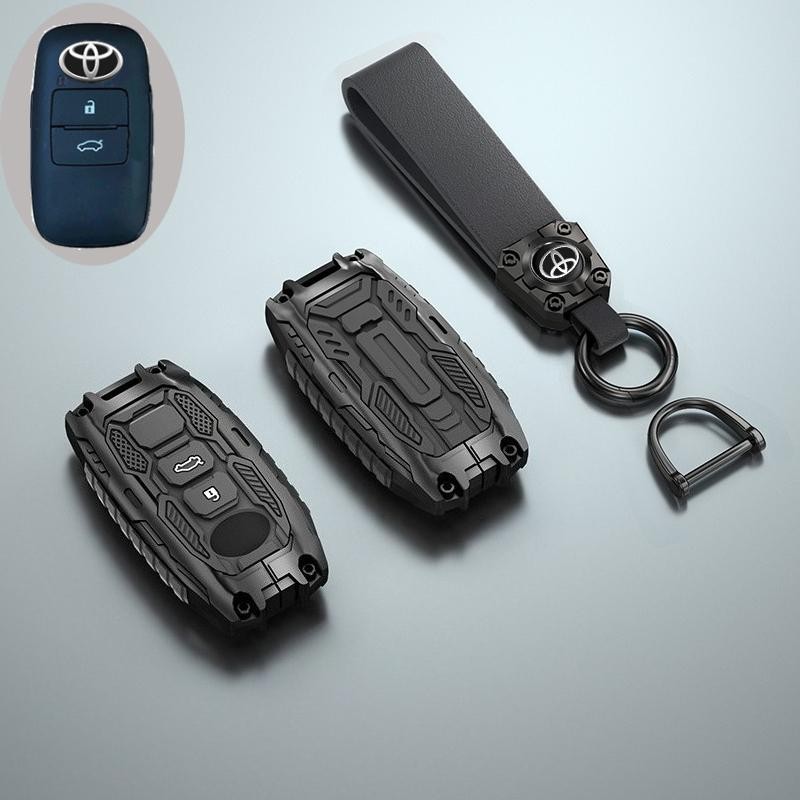 ตกแต่งบ้าน 2 3 ปุ่มฝาครอบกุญแจสําหรับ Toyota Yaris Cross Ativ Raize Wigo Veloz Raize AVANZA 2022 2023 2024 กรณีระยะไกลรถอุปกรณ์เสริม ส่งด่วน สั่งเลย