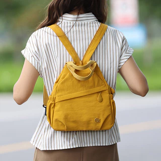 กระเป๋าเป้สะพายหลังสุภาพสตรี ดีไซน์.multi-back สำหรับการเดินทางและวันทำงาน ทรงแฟชั่น พกพาสะดวก