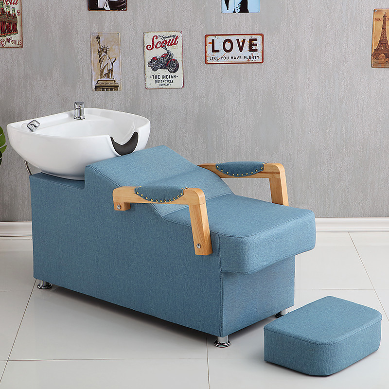 โรงงานขายตรง High-End Hairdressing แชมพูเตียงร้านทําผมเฉพาะร้านตัดผมแบนโกหกอ่างลึก Flushing เตียงพิเ