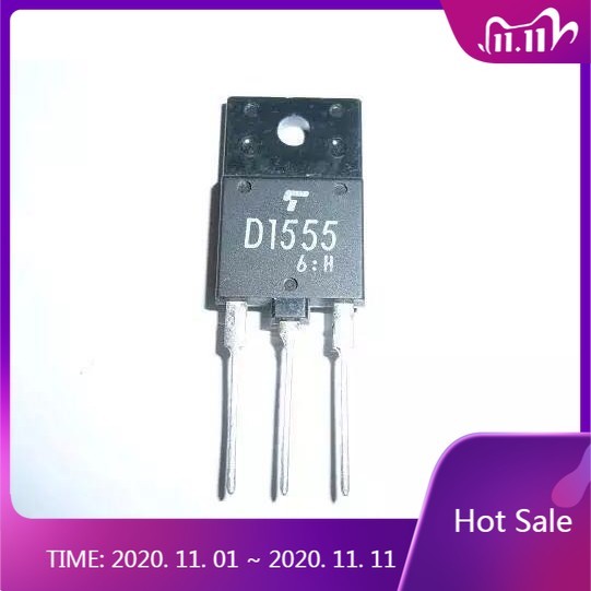 QX ยี่ห้อใหม่ 10PCS D1555 2SD1555 TO-3PF 1500V 5A [การประกันคุณภาพ]