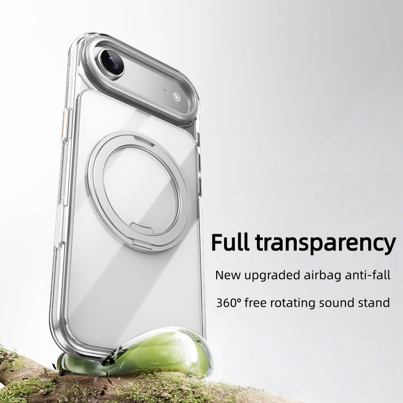 หรูหรา 360 องศา damping หมุนวงเล็บเกียร์ tone AI touch โทรศัพท์มือถือกรณีสําหรับ iPhone17promax แม่เหล็ก/16e/15pro/14 PROMAX/13 Anti-slip และ Anti-fall ถุงลมนิรภัยฝาครอบป้องกัน