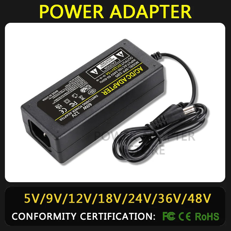 AC 110-240V DC 5V 9V 12V 15V 18V 24V 36V 48V 3A 4A 5A Universal Power Adapter Supply Charger adaptor