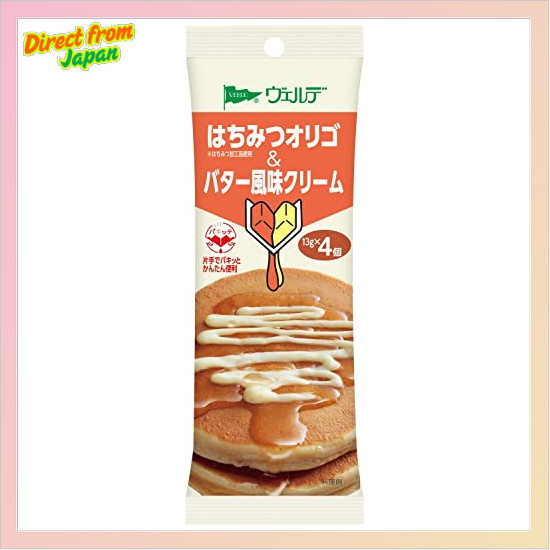[Direct from Japan] Aohata Verde Honey Oligo & Butter Flavored Cream Pakitte Jam 13g x 4
