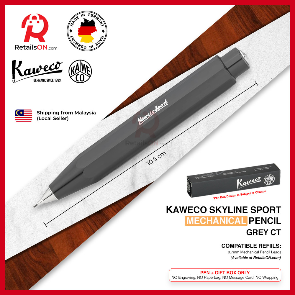 ดินสอกด Kaweco Skyline SPORT - Grey Chrome Trim (0.7mm) / / [ขายปลีก]