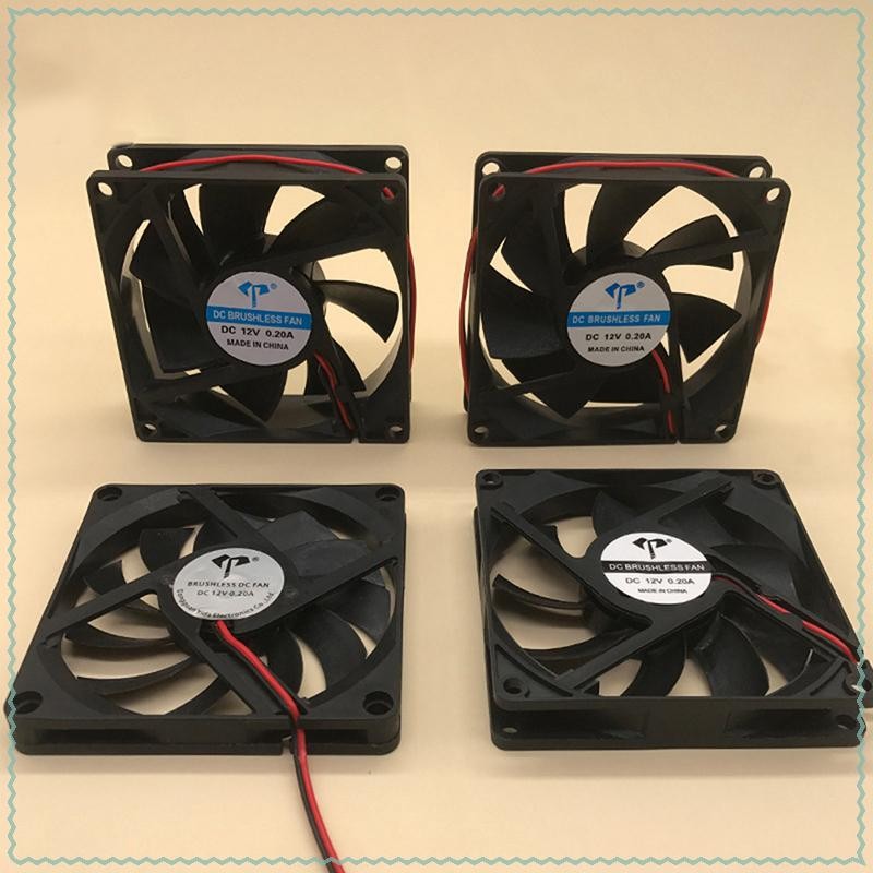 Nuannubbb DC Brushless Fansputer Case Cooling Fan 5V 12V 24V Sleeve Bearing CPU Cooling Fan Two Line