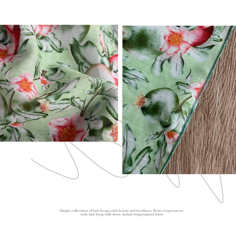 2025MTCEILY Headscarf ฤดูร้อนหญิง Pastoral Fresh Floral รูปที่ 8