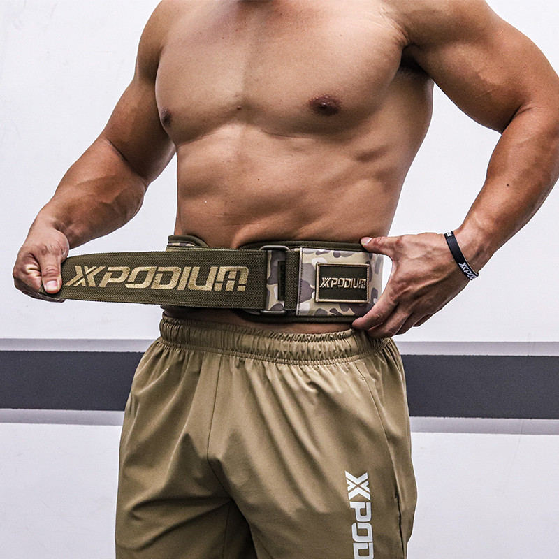 XPODIUM กีฬาเอวสนับสนุน Squat ยกน้ําหนักฟิตเนสเข็มขัดผู้ชายผู้หญิง Deadlift อุปกรณ์การฝึกอบรม Close-