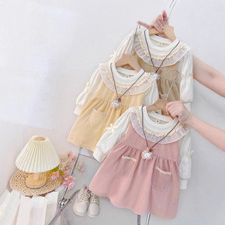 ชุดเดรสเด็กผู้หญิง สไตล์ลูกไม้น่ารัก สำหรับฤดูใบไม้ผลิและฤดู…