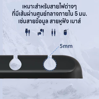 คลิปม้วนสายซิลิโคน (คลิป 3/5/7) ที่ยึดสายเคเบิลแบบมีกาวในตัวที่เก็บสายเคเบิลเดสก์ท็อปเรียบร้อยสายชาร์จผู้ให้บริการ【COD】